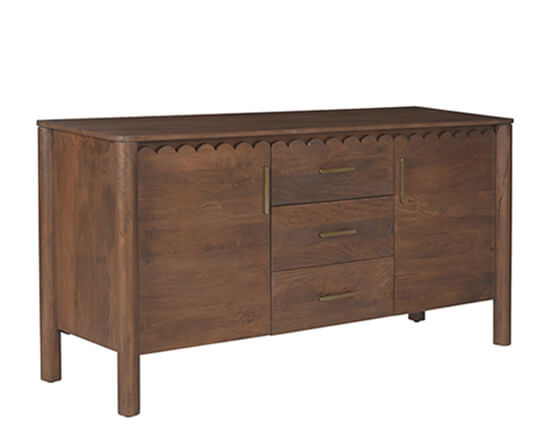 Moe’s Home Collection Wiley 3 Drawer Sideboard GZ-1164-03